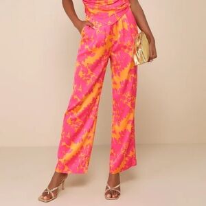 Instinctive Glam Pink and Orange Pants